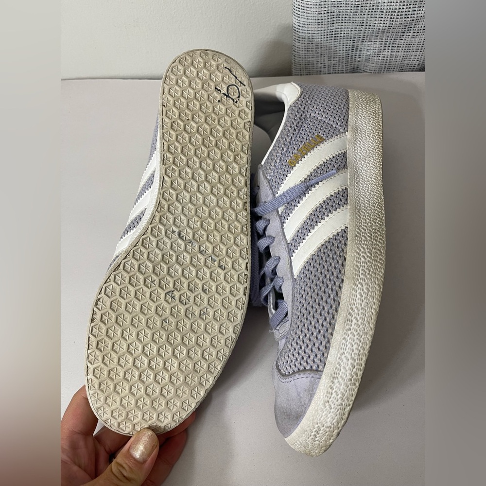Adidas Gazelle Light Lilac Mesh Sneakers US 8.5 - Picture 3 of 6